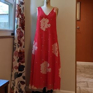 Ganni Red Georgette Dress sz 38